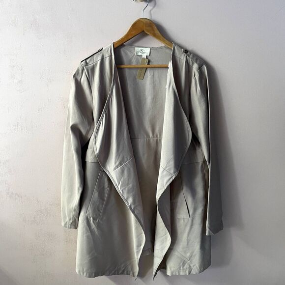 Irene’s Story Nude Open Front Jacket NWT Size L - Picture 1 of 13